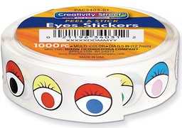 [PAC34031] Eyes Stickers on roll – Multicolor (1000pcs)(.5&quot;=12.7mm)