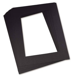 [PX0072560] MAT FRAMES(9&quot;X12&quot;) 42.5cm.x 29.2cm.BLACK 12CT