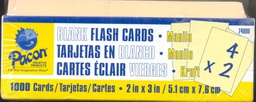 [PX0074000] FLASH CARDS BLANK 5.1cm.x 7.6cm  (1000CT)