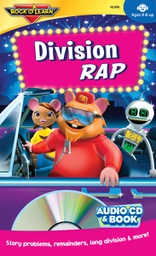 [RLX908] Division Rap CD &amp; Activity Book Story Problems, Reminders &amp; more (Ages 8+) (32 pg books)