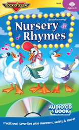 [RLX953] Nursery Rhymes Audio CD &amp; Book (Ages 2-5)  (32 pg books)