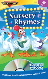 [RLX953] Nursery Rhymes Audio CD &amp; Book Ages 2-5  (32 pg books)