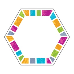 [T10114] Color Harmony Hexa-stripes Accents (5.5'' to 6'' approx)(13.9cm to15.24cm) (36 sheets)