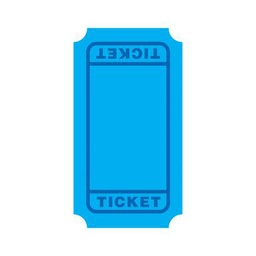 [T10599] Blue Tickets Mini Accents 2.75''(7cm) (36pcs)