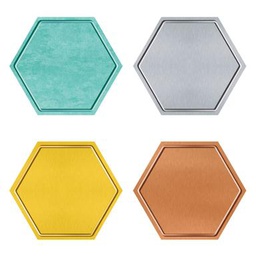 [T10643] I  Metal Hexagons Accents Variety pack  approx (6''(15.2cm) (36 pcs)