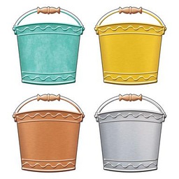 [T10674] I  Metal Buckets Classic Accent Variety pack (6'' (15.2cm) (36 pcs)