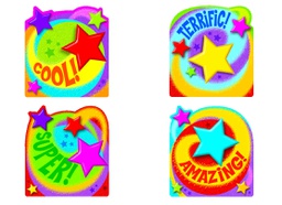 [T10978] Praise Words 'n Stars Accents (4 Designs (36 pcs) (6&quot; (15 cm)