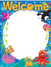 [TX38357] Welcome Sea Buddies Chart ( 55cm x 43cm)