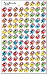 [TX46061] Perky Pencils Super Shapes Stickers (8 Sheets) (1cmx1cm)