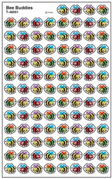 [TX46091] Bee Buddies Super Shapes Stickers (8 sheets) (1cm)