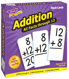 [T53201] Addition 0-12 All Facts Flash Cards (169 cards)(6+yrs)