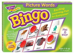 [T6063] Picture Words Bingo (50 common words)(5+yrs)