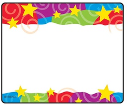 [T68070] Stars ‘n Swirls Nametag(3''x2.5'')(76cmx6.3cm)(36pcs)