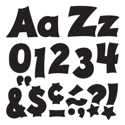 [T79802] Black 4'' Friendly Combo Letters (225pcs)