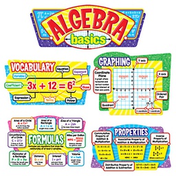 [T8256] Algebra Basics includes Discovery Guide w/ Creative Activities  (25'' (63.5cm) (7pcs)