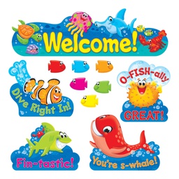 [T8307] Sea Buddies Welcome Bulletin Board Set (47pcs)