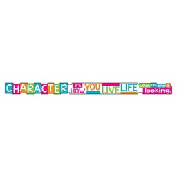 [TA25202] CHARACTER It's HOW YOU LIVE... Banner (10ft width x0.1&quot;(3mx0.2cm)  (1pc)