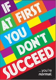 [TA67087] IF AT FIRST…you’re normal. Poster (13.3''x19''(33.7cmx48cm)