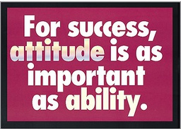 [TAX62681] For success, attitude is as important as ability.Poster (48cm x 33.7cm)