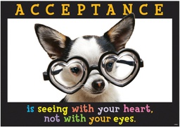 [TAX67126] Acceptance is seeing with your heart,not with your eyes.Poster (48cm x 33.7cm)