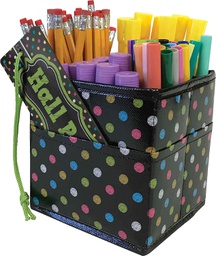 [TCR20372] Chalkboard Brights Desktop Organizer (5.25&quot; x 5.25&quot; x 5.5&quot;)(13.3cmx13.3cmx13.9cm)