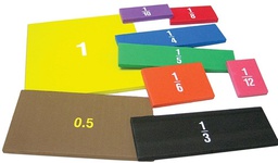[TCR20628] Foam Fraction Squares Set Different colors (4''=10.1cm)