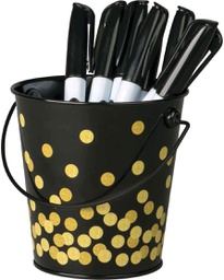 [TCR20975] Black Confetti Bucket (4.1''(10.4cm)