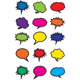 [TCR2144] Colorful Speech/Thought Bubbles Mini Accents (Approx 2.6''=6.6cm)(36 pcs)
