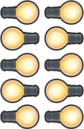 [TCR3557] White Light Bulbs Accents 6''(15.2cm) (30pcs)