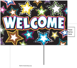 [TCRX5225] Fancy Stars Welcome! Postcards (4''x6'')(10cmx15.2cm)(30pcs)