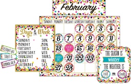 [TCR5443] Confetti Calendar Bulletin Board Set   (84pcs)