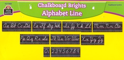 [TCR5858] Chalkboard Brights Cursive Writing Bulletin Board (9) panels