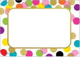 [TCR5885] Confetti Name Tags/Labels (3.5''x2.5'')(8.8cmx6.3cm)(36pcs) ( 8 -12 yrs.old )