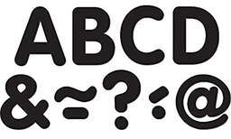 [TCR77188] Black Classic 2" Magnetic Letters (5.0cm)(87 pcs)