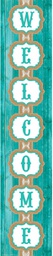 [TCRX77197] Shabby Chic Welcome Banner (8''x39'')(20.3cmx99.06cm) (1pc)