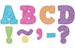 [TCR77292] Scribble Bold Block 3&quot; Magnetic Letters (7.6cm)  (55 pcs)