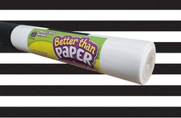 [TCR77894] Black &amp; White Stripes Better Than Paper Bulletin Board Roll 4'x12'(1.2mx3.6m)