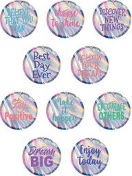 [TCRX8665] Iridescent Positive Sayings Accents (10 designs (6''(15.2cm) (30 accents)