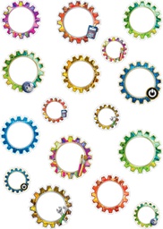 [TCRX8738] STEAM Gears Accents - Assorted Sizes (15cm,11cm,8.5cm) (54 pcs)