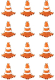 [TCRX8746] Under Construction Cones Mini Accents (2.6'' (6.6cm) (36pcs)