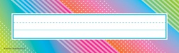 [TCRX8782] Colorful Vibes Flat Nameplates (29.2cm x 8.8cm)    (36 pcs)