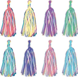 [TCRX8806] Iridescent Tassels Accents (10 diff. designs (36 pcs) (6''(15.2cm)