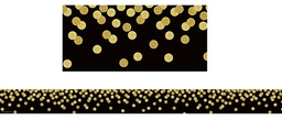 [TCR8880] Black Confetti Straight Border Trim (3''x35'') (7.6cmx88.9cm) total (35ft (10.6m) (12 pcs)