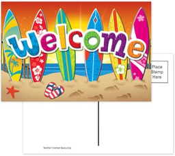 [TCRX5363] Surf’s Up Welcome Postcards (10.1cm)   (30 pk)