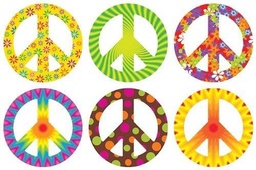 [TX10878] Peace Signs (Patterns) Mini Accents Variety pack 6/ design (3'' (7.5cm) (36 pcs)