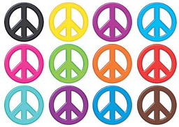 [TX10977] Peace Signs (Solids) Accents Variety Pack (12 designs (6''(15cm) (36 pcs)