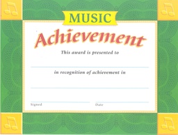 [TX11014] Music Achievement Certificate (21.5cmx 28cm)(30 sheets)