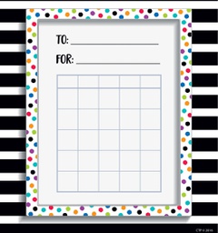 [TCCXIPBB] Bold &amp; Bright Incentive Chart Pad/Sticker Set (15.5cmx13.5cm)(6''x5.3'')(36 pcs)+ 880 dazziling dots mini stickers