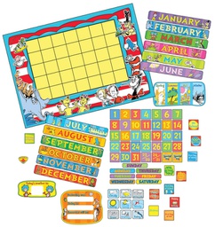 [EU847695] DR Seuss Calendar Set includes extra large Calendar (34&quot;x24&quot;(86.3x61cm) Days of the week,Months,Weather chart,Nos.&amp; special days (122pcs)