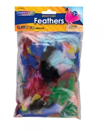 [PAC450001] Creativity Street Turkey Plumage Asst Sizes Bright Hues Asst.(0.4oz-14g)(3+yrs)